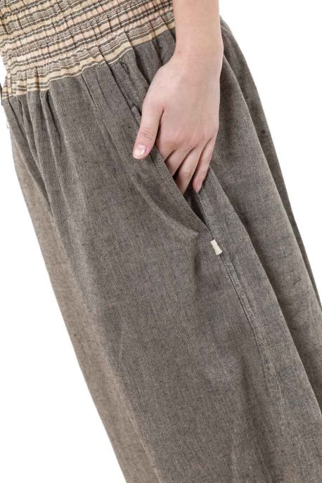 Pantalon sarouel grande taille mixte natural chanvre chine