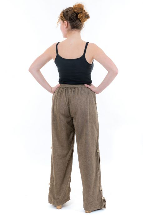 Pantalon japonais fluide large Sand personnalisable
