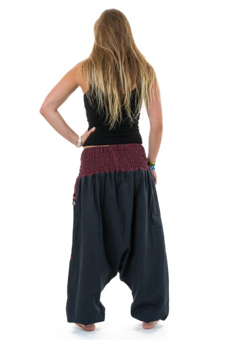 Sarouel elastique grande taille femme homme Raksi dos