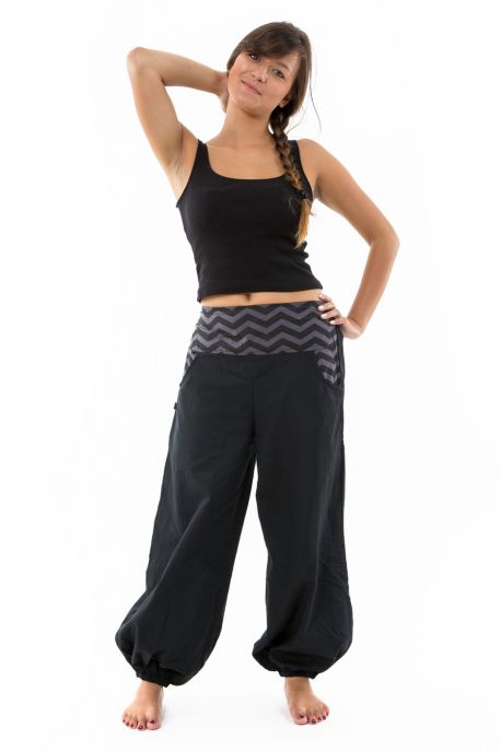 Pantalon ballon bouffant femme coton epais Lalleh personnalisable