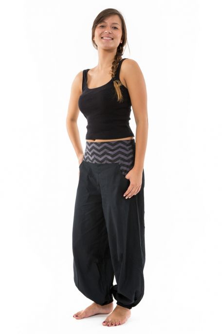 Pantalon ballon bouffant femme coton epais Lalleh personnalisable