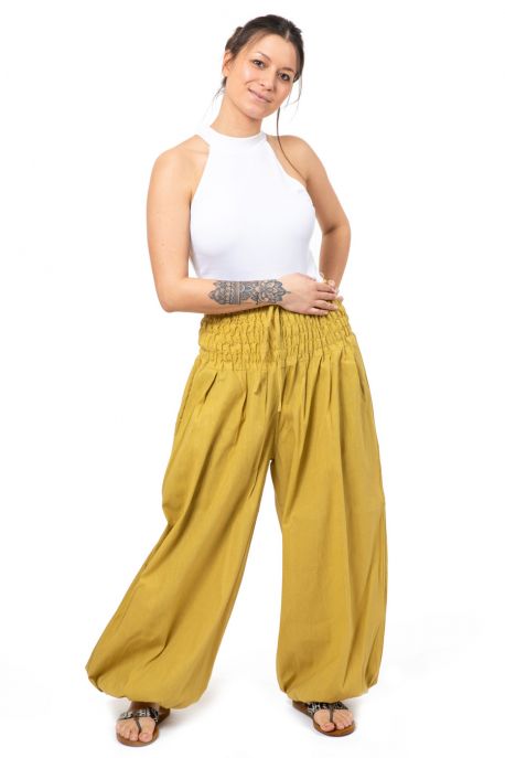 Pantalon elastique bouffant grande taille femme Myu