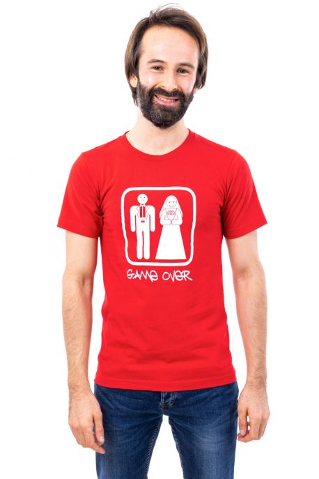 T-shirt humoristique Game over wedding