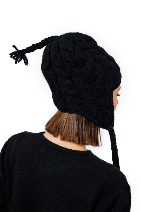 Bonnet Mixte Laine Polaire Noir Sorrel