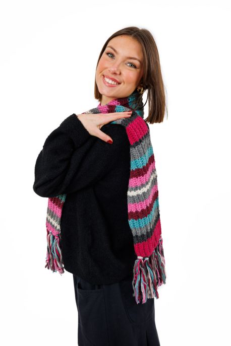 Écharpe Laine Chaude Multicolore Soraya