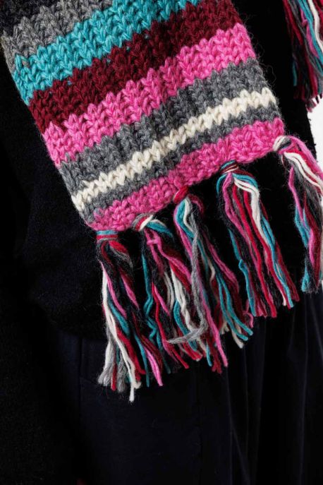 Écharpe Laine Chaude Multicolore Soraya