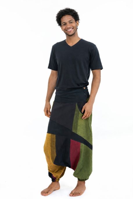 Sarouel mixte graphic ethnic Tapanga zoom