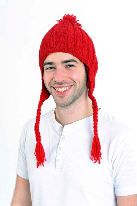 Bonnet pompom nepalais pure laine douce