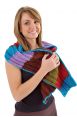 Turquoise-rouge-vert-marron-mauve