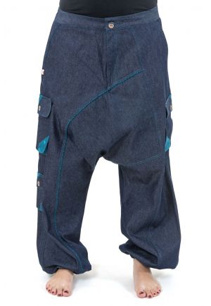 Pantalon Sarouel Baggy Homme - Lin Et Coton, Taille élastique Avec Cordon, Coupe Ample, Poches, Pour Yoga, Plage, Décontracté