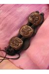 BR7082 bracelet os de buffle nepal marron