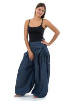 Pantalon Sarouel Aladin Coton Léger Unisexe - Pantalon Yoga Vintage Long Été Bohème Décontracté Taille Élastique
